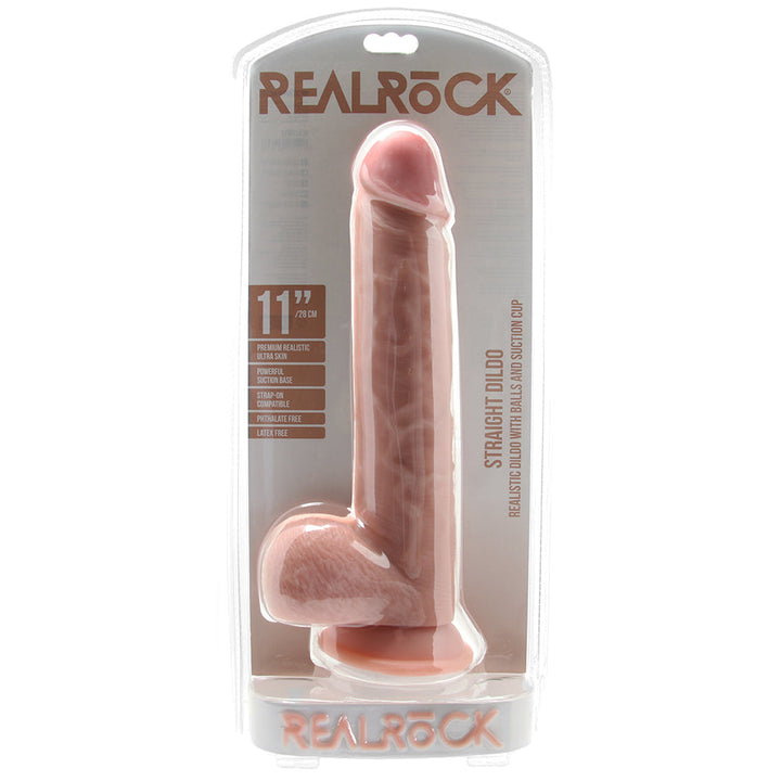 RealRock Straight 11 Inch Ballsy Dildo