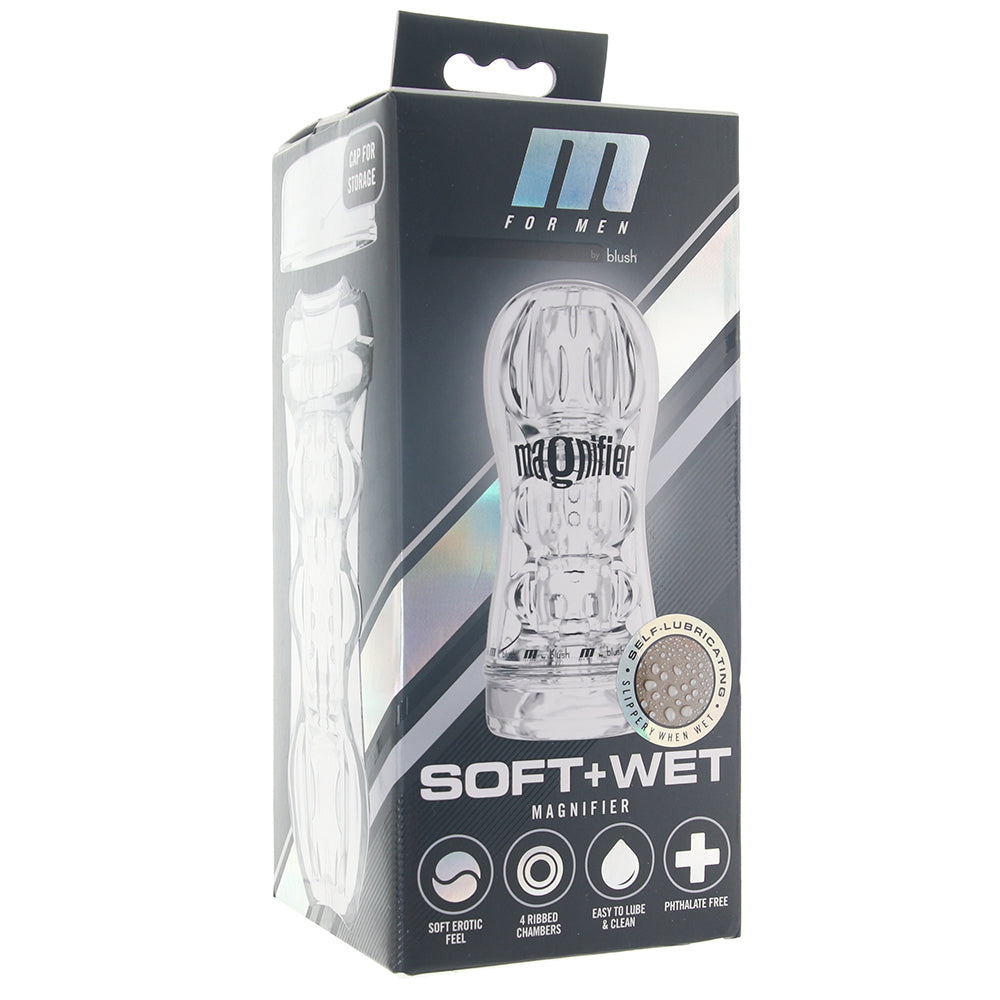 M Elite Soft + Wet Magnifier Self-Lubricating Stroker