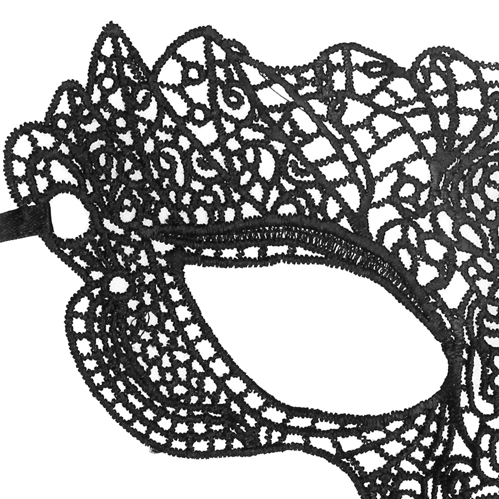 Black & White Princess Lace Eye Mask