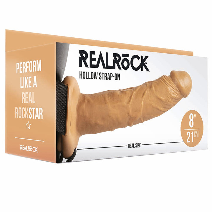 Real Rock Hollow 8 Inch Strap-On