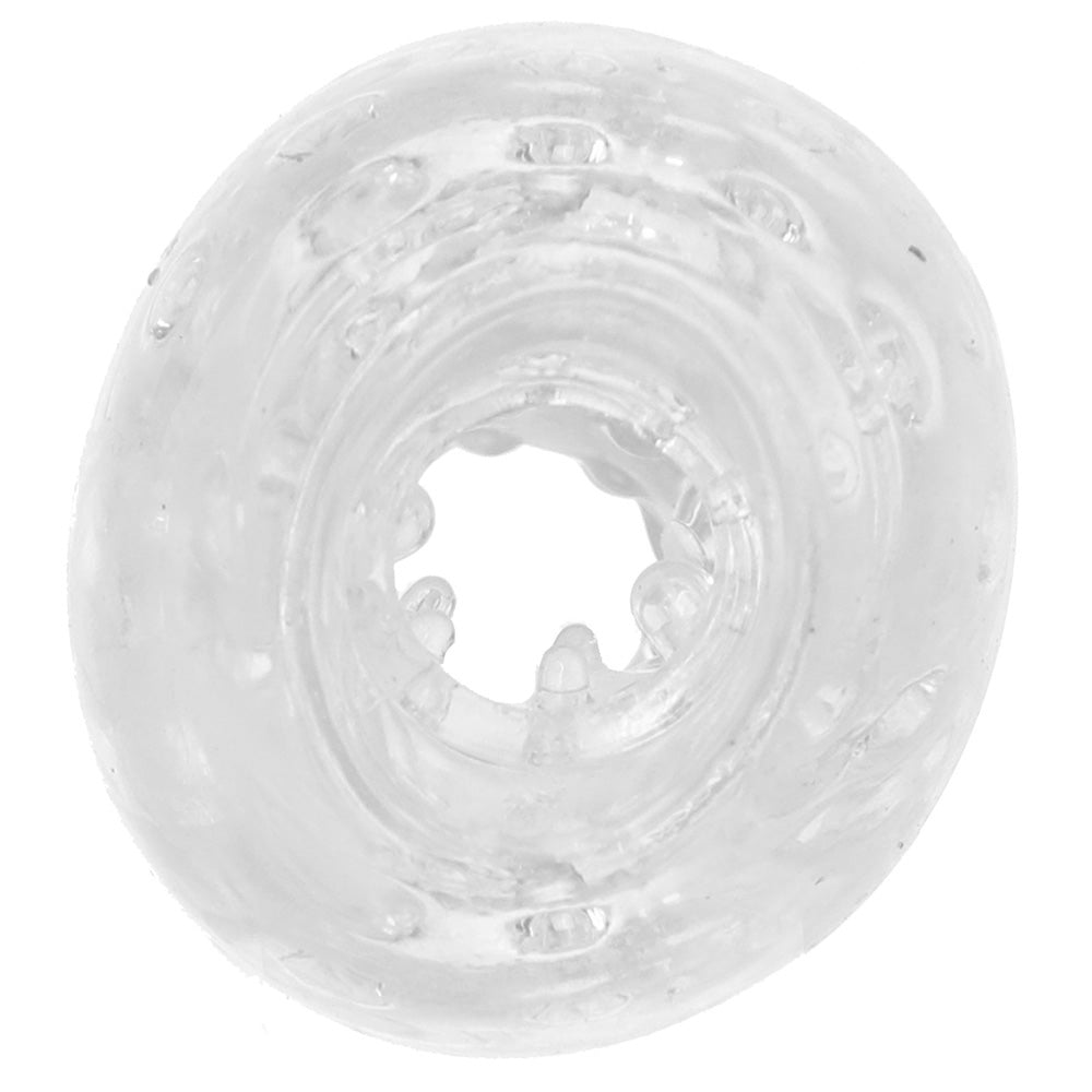 Gripz Wavy Squeezable Clear Stroker