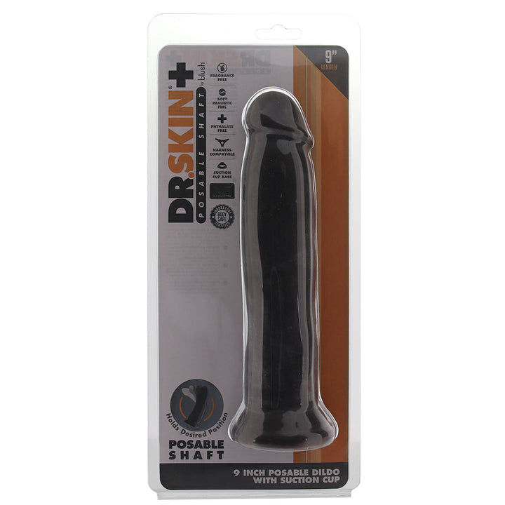 Dr. Skin Plus 9 Inch Thick Posable Dildo