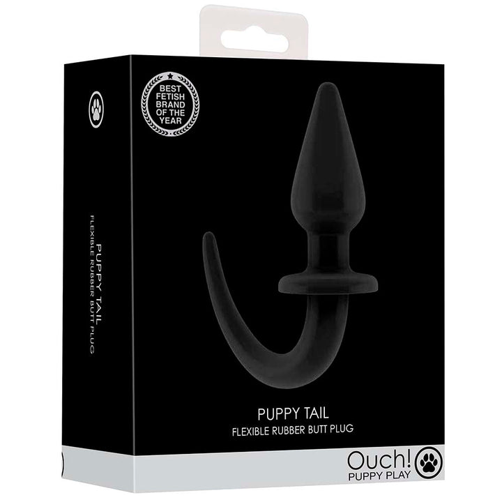 Ouch! Puppy Tail Flexible Rubber Butt Plug
