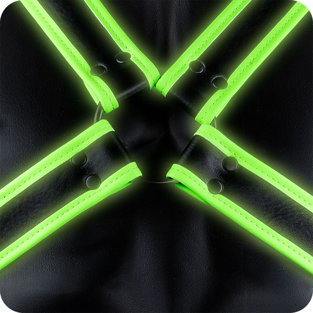 Ouch! Glow In The Dark Cross Harness