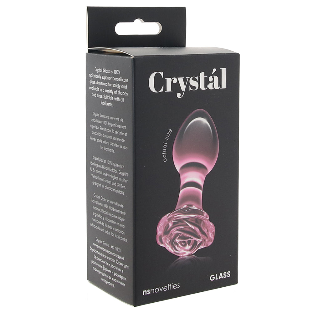 Crystal Glass Rose Plug