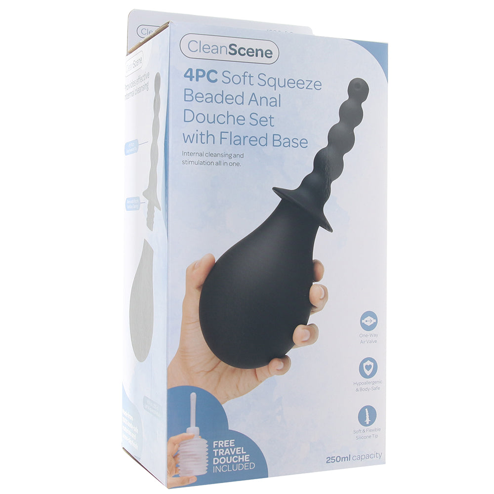Clean Scene Beaded Silicone Anal Douche Set