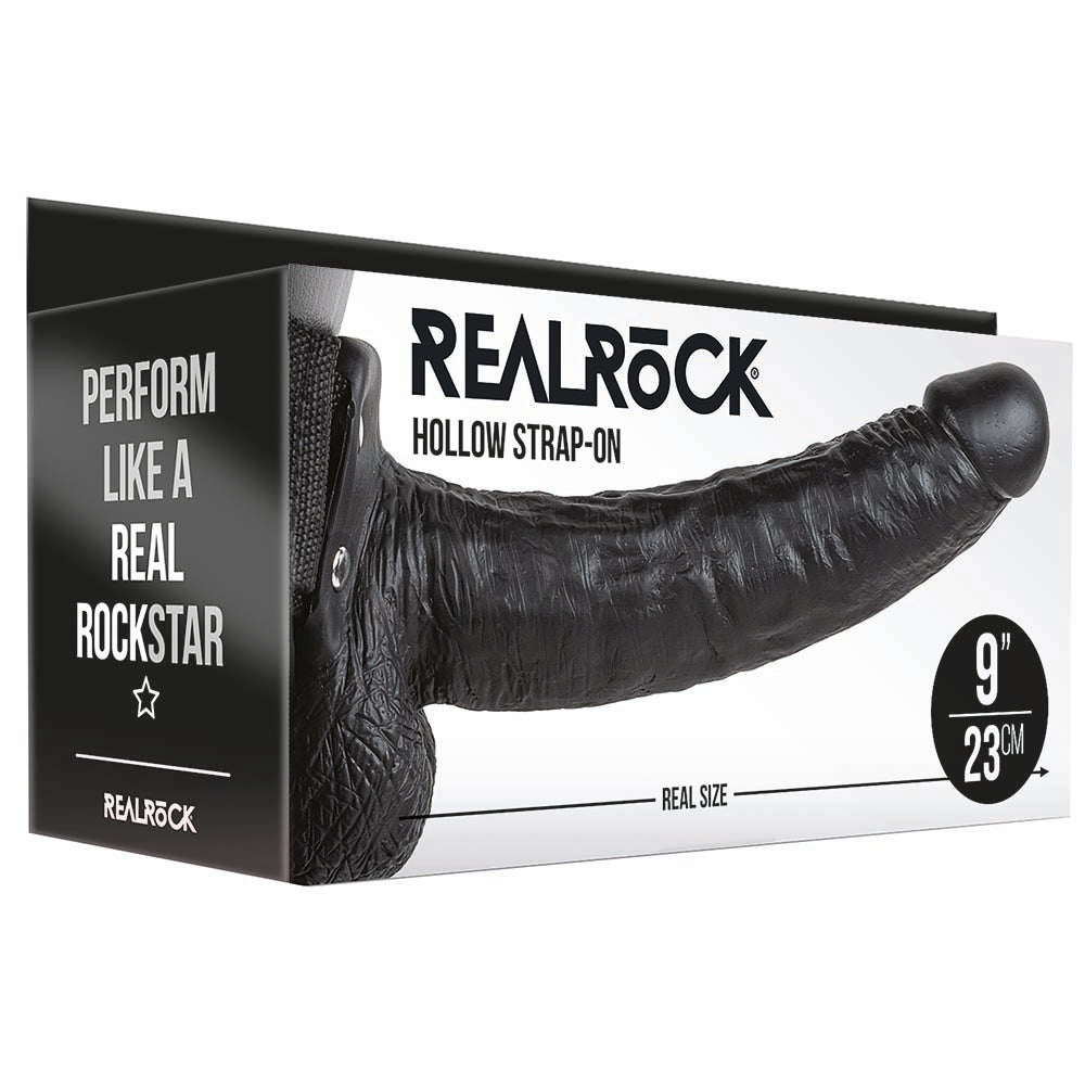 Real Rock Hollow 9 Inch Ballsy Strap-On