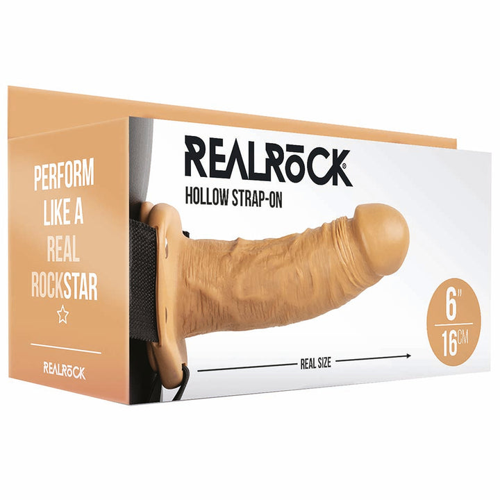 Real Rock Hollow 6 Inch Strap-On