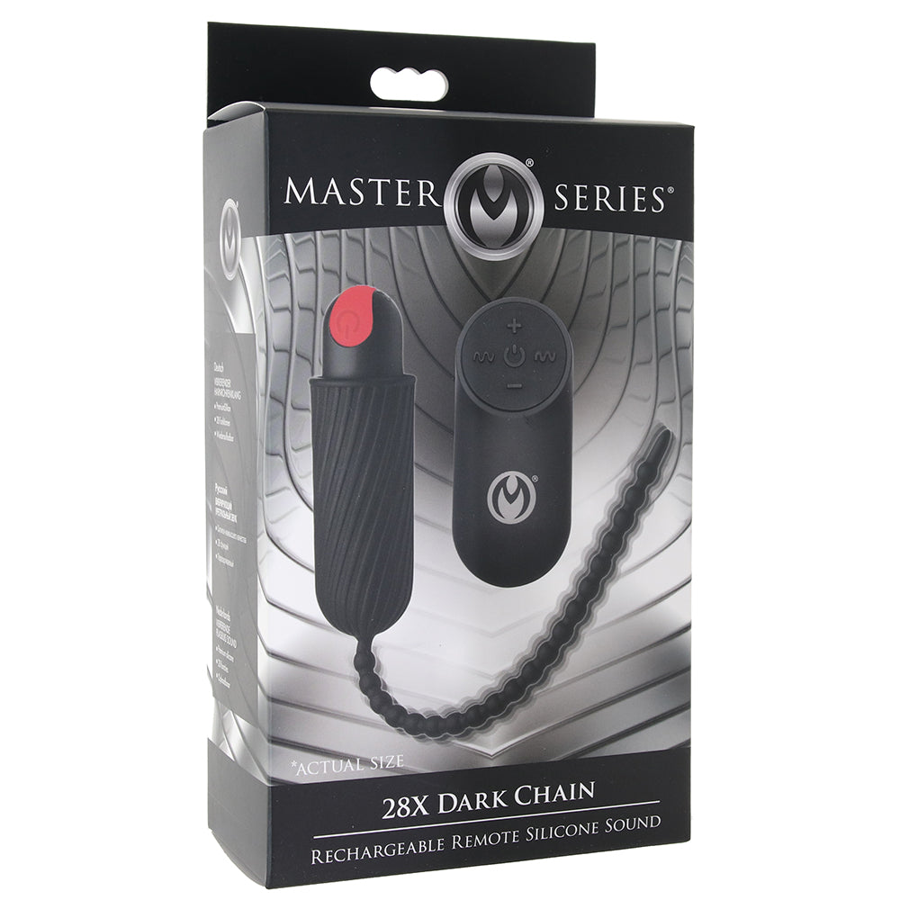 Master Series Dark Chain Vibrating Silicone Sound