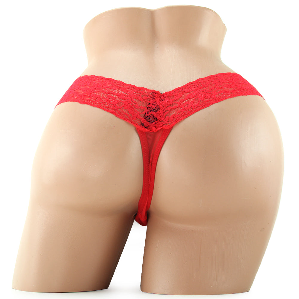 Vibrating Panties with Hidden Vibe Pocket Red