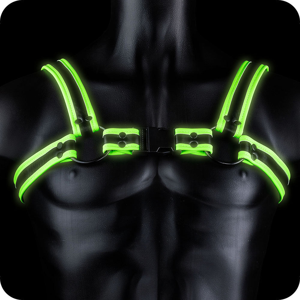 Ouch! Glow In The Dark Bulldog Buckle Harness