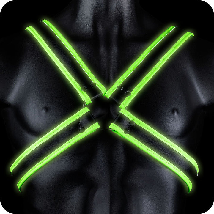Ouch! Glow In The Dark Cross Harness