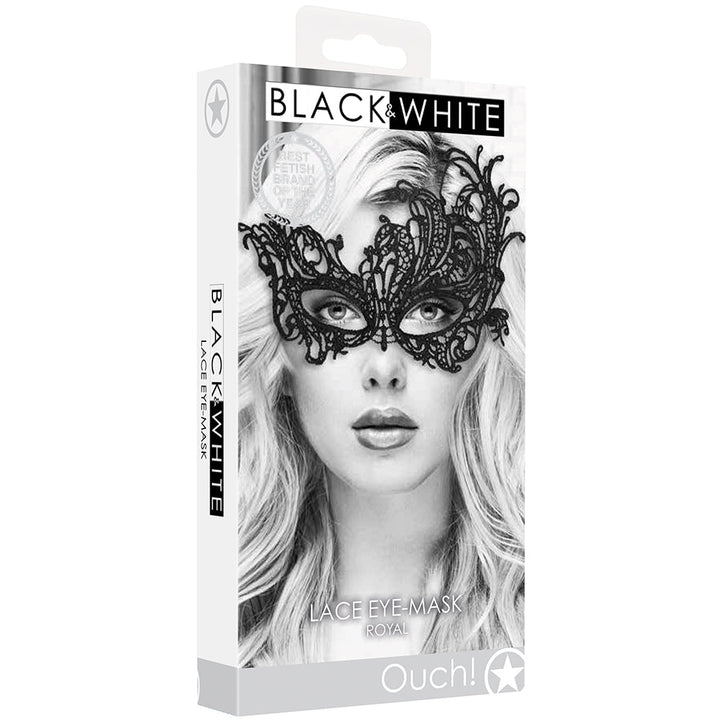 Black & White Royal Lace Eye Mask