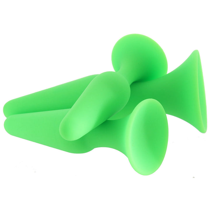 Ouch! Glow In The Dark Butt Plug Set