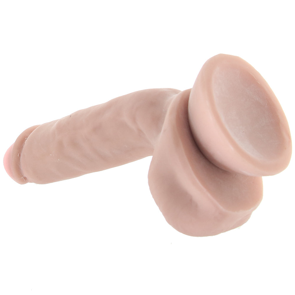 Dr. Skin 8 Inch Thick Poseable Ballsy Dildo