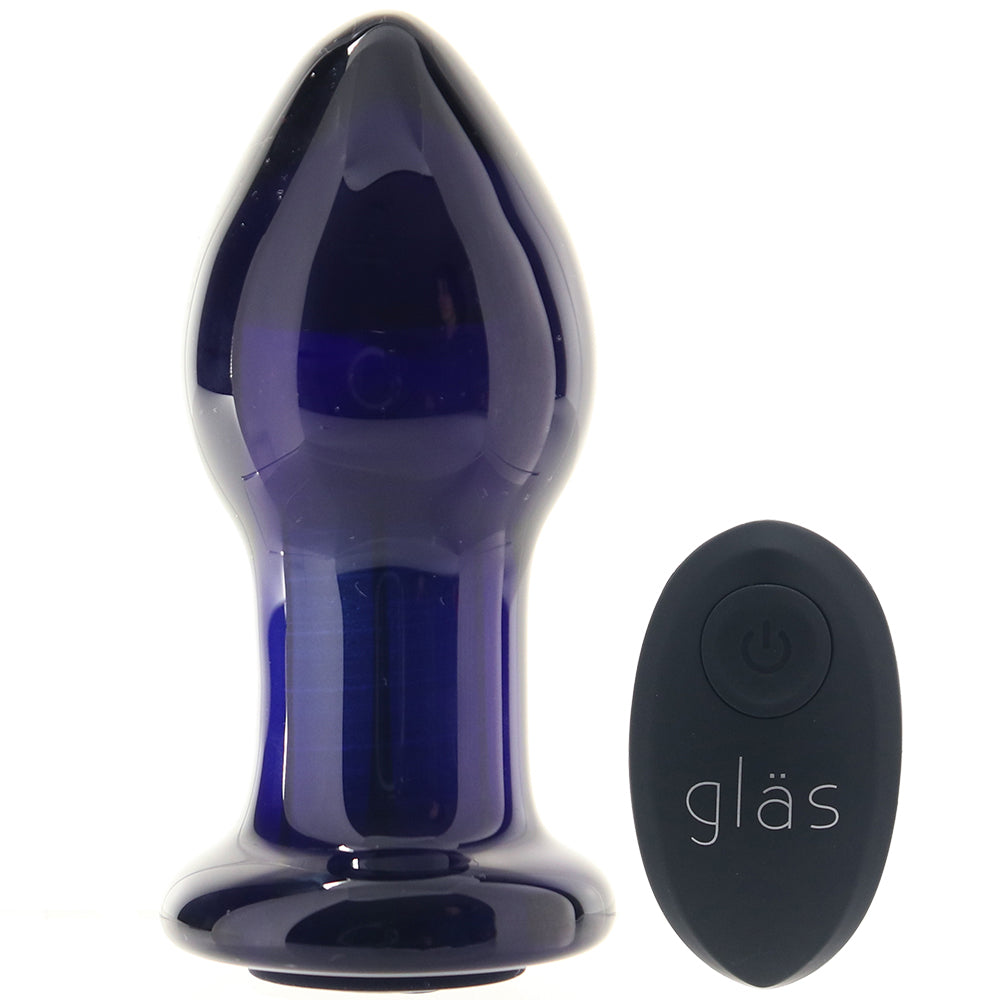 gläs 3.5 Inch Remote Vibrating Butt Plug