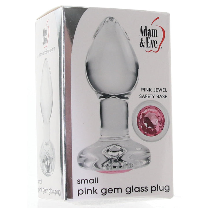 Adam & Eve Pink Gem Glass Plug
