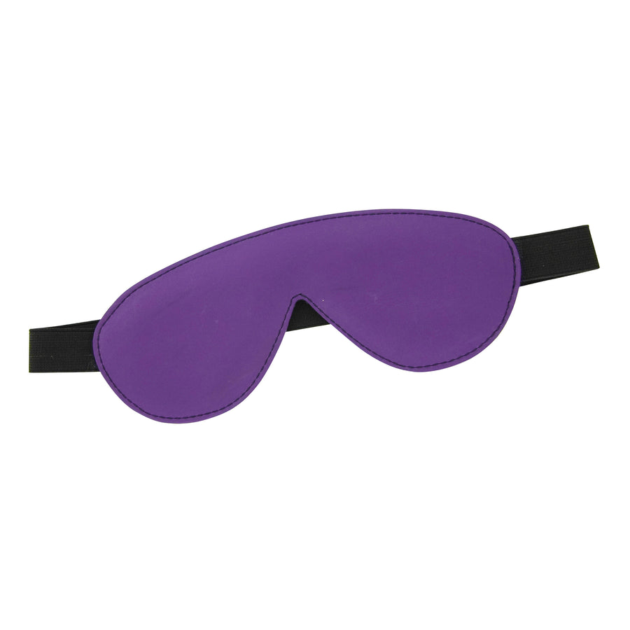 Blindfold Padded Leather - Purple and Black - SL213 - UPC-811847012442