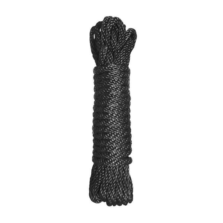 Premium Black Nylon Bondage Rope- 10 Feet - ST005-10 - UPC-848518004284