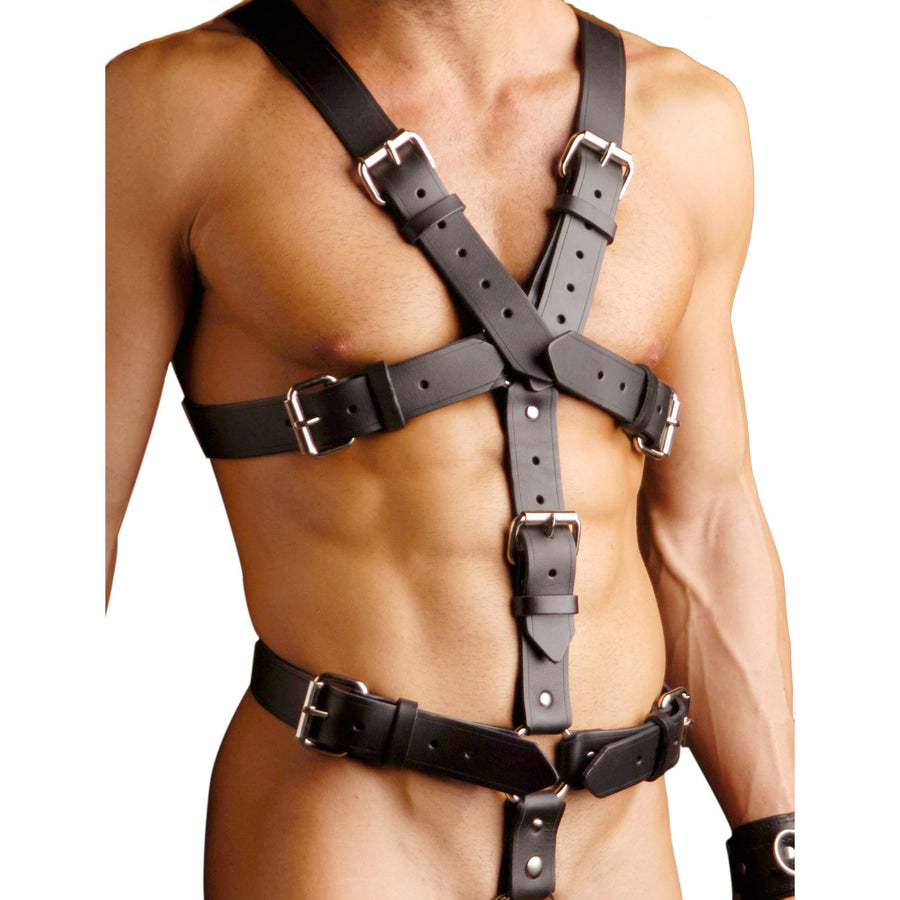 Strict Leather Body Harness- LXL - ST591-LXL - UPC-811847019960