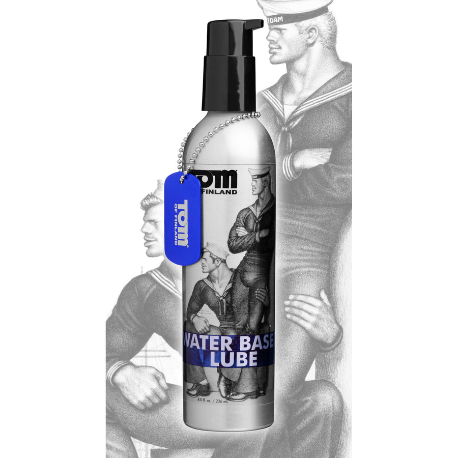 Tom of Finland Water Based Lube- 8 oz - TF4779 - UPC-848518017796