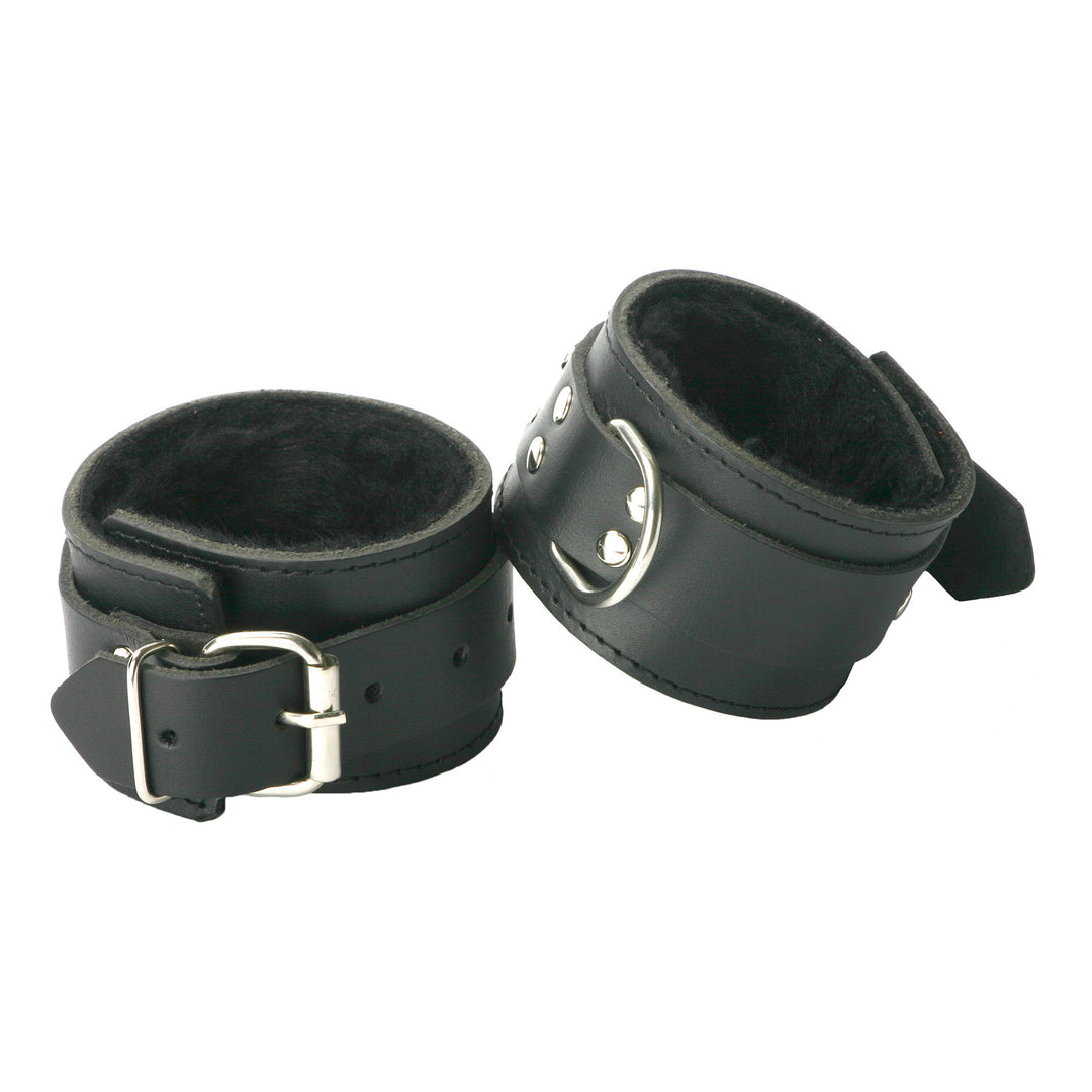 Strict Leather Fur Lined Wrist Cuffs - VE933-Wrist - UPC-811847017911