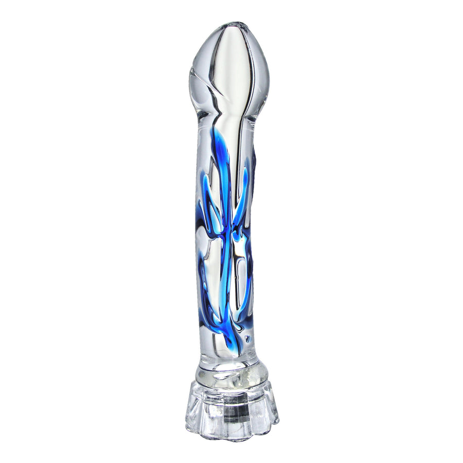 Chakra Illuminating Glass Dildo - VF564 - UPC-811847010516